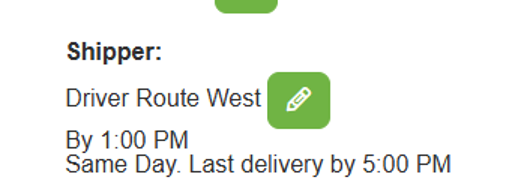 Labnext shipper info view